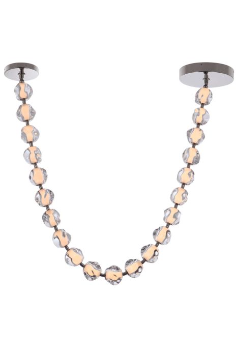 Pendant Craftmade 59494-PLN-LED Jackie 106 Inch LED Crystal Necklace Pendant in Polished Nickel Craftmade
