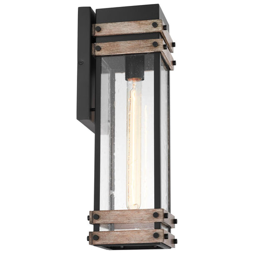 Outdoor Wall Light Nuvo 60-7542 Homestead Large Wood Accented Outdoor Wall Lantern Nuvo Lighting
