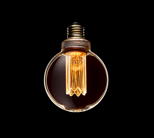 LED Specialty Bulb Next Glow NEOLDG80DB35W900 G25 Amber Glass with Inner LED Pillar NextGlow