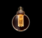 LED Specialty Bulb Next Glow NEOLDG80DB35W900 G25 Amber Glass with Inner LED Pillar NextGlow