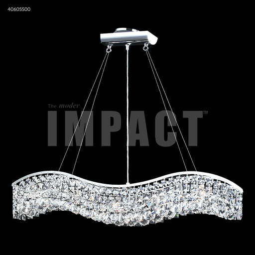 Crystal Chandelier James R Moder Contemporary Wave Chandelier James R. Moder