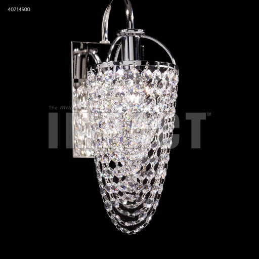 Wall Sconce James R Moder Contemporary Crystal Basket Wall Sconce James R. Moder