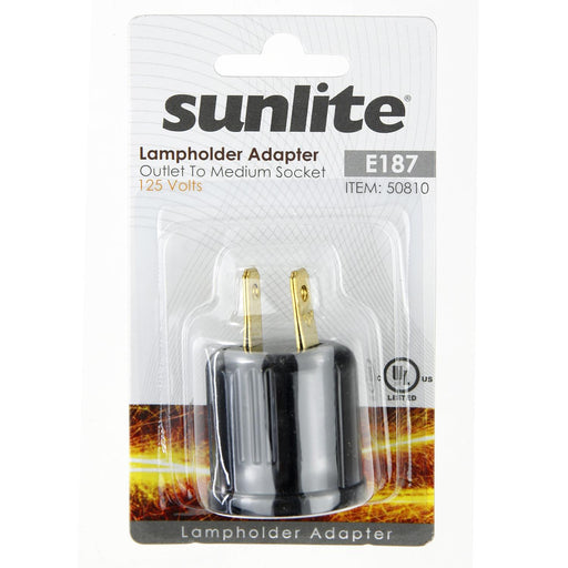Bulb Adapter Sunlite Lampholder Plug To Medium Socket Adapter Sunlite