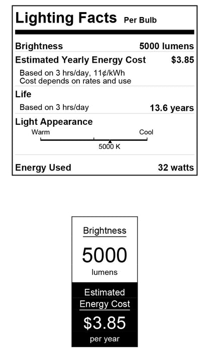 LED High Bay Westinghouse 52251 32 Watt ED28 High Lumen Filament LED Light Bulb 5000K Westinghouse