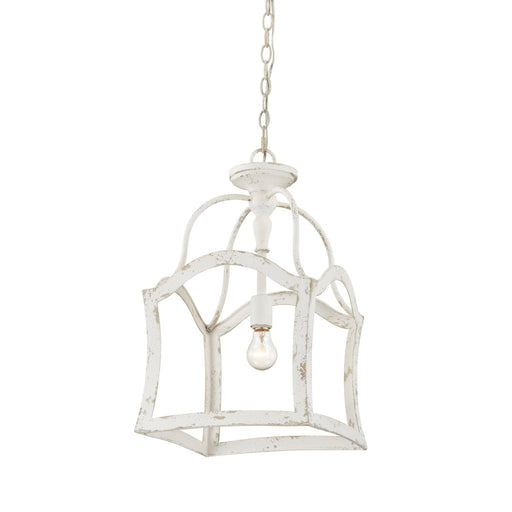 Chandelier Forty West 707146 Ryan 1 Light Shabby Chic Semi-Flush Mount Convertible Chandelier Forty West Designs