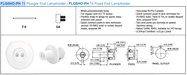Lampholder Etlin-Daniels FLG5HO-PH T5 Plunger End Lampholder / FLG5HO-FH Fixed End T5 Fluorescent Socket Bi-Pin Lampholders Etlin-Daniels