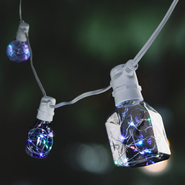 LED Light Bulbs Feit FY/BOT/SW/P/TWK/LED Twinkling Purple Bottle LED Fairy Light Bulb Feit