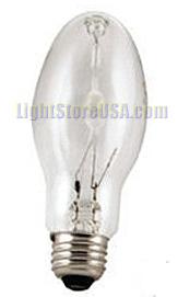 Metal Halide Bulb 50 Watt Metal Halide M110/O ED17-P Medium Base Protected Lamp Case of 12 Radiant-Lite