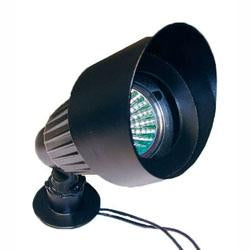 Low Voltage Hooded Spotlight with Glass Lens