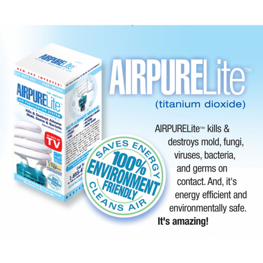 AIRPURELite Bulb AIRPURELite 23 Watt Fluorescent Spiral Bulb Antibacterial Antivirus 2700K AIRPURELite