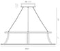 Eurofase 43886-012 Cadoux 30" Matte Black LED Chandelier