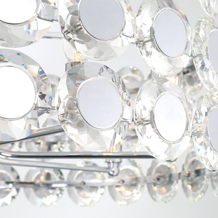 Eurofase 44286-019 Perrene 32" Chrome Chandelier