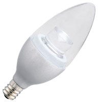 LED B11 Chandelier Bulbs Halco - B11CL3/827/CHR/LED - LED Bullet (B11) Chandelier Bulb Chrome (E12) 120V 180L Dimm Halco Lighting Technologies