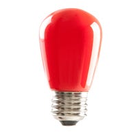 LED Sign Lamps (S-Type) Halco - S14RED1C/LED - LED Sign S14 Lamp Red 1.4W 120VL E26 25K-hr Dimm Halco Lighting Technologies
