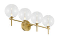 Eurofase 48916-011 Iissa 4-Light Gold LED Vanity Light