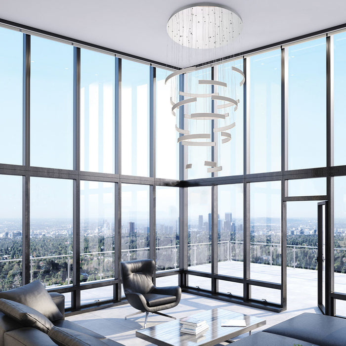 Eurofase 43902-038 Verdura 41" Matte Grey LED Chandelier
