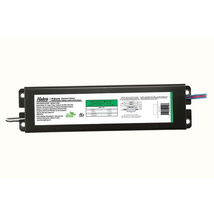 Halco - EP275IS/MV/SL - Elec Fluor Ballast-T12 (F96T12) 2 Lamp Multi-Volt Instant Start product image