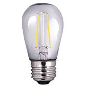 LED Filament Bulbs Halco - S14CL2ANT/827/LED - LED S14 Shape Filament Clear (E26) 120V 200L 15Khr Dimm Halco Lighting Technologies