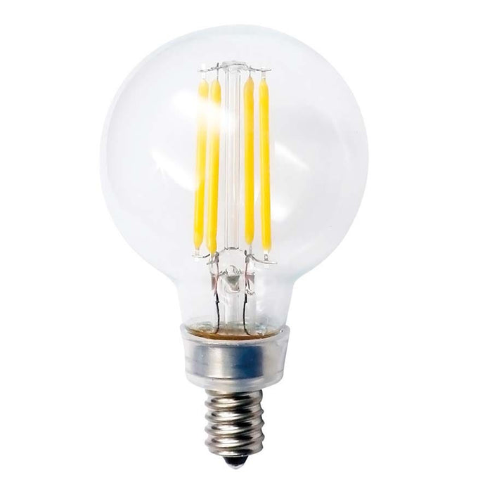 LED Filament Bulbs Halco - G16.5CL4ANT/827/LED2 - LED Globe (G16.5) Filament Clear (E12) 120V 350L 15Khr Dimm Halco Lighting Technologies