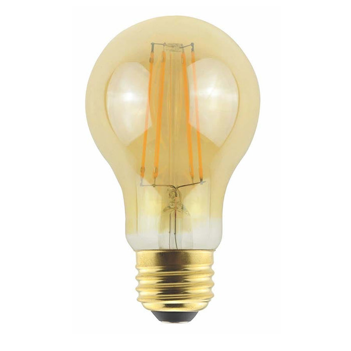 LED Filament Bulbs Halco - A19AMB5ANT/820/LED2 - LED A-Shape (A19) Filament Amber (E26) 120V 340L 15Khr Dimm Halco Lighting Technologies