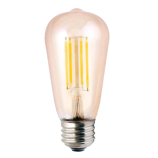 LED Filament Bulbs Halco - ST19AMB5ANT/822/LED2 - LED S19 Shape Filament Amber (E26) 120V 400L 15Khr Dimm Halco Lighting Technologies