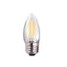 LED Filament Bulbs Halco - B11CL4ANT/827/E26/LED2 - LED Bullet (B11) Filament Clear (E26) 120V 300L 15Khr Dimm Halco Lighting Technologies
