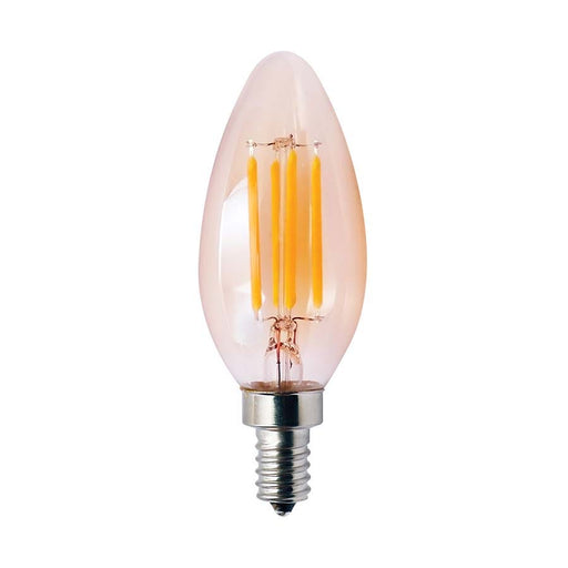 LED Filament Bulbs Halco - B11AMB5ANT/822/LED2 - LED Bullet (B11) Filament Amber (E12) 120V 400L 15Khr Dimm Halco Lighting Technologies