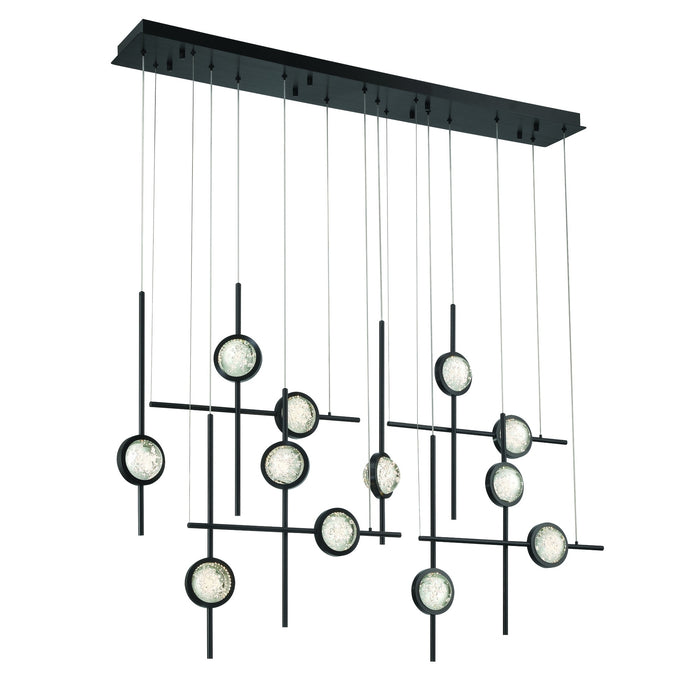 Eurofase 47256-026 Barletta 53" Anodized Black LED Chandelier