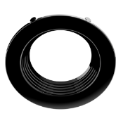 Halco - RDL4-RT-BT-BK - Select Retrofit Downlight 4 Replaceable Baffle Trim Black product image