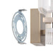 Vanity Light Thesis 207676A Amelia 24 inch 6 light Champagne Gold and Polished Nickel 5CCT LED Vanity Light with Clear and Clear Ribbed Glass THESIS