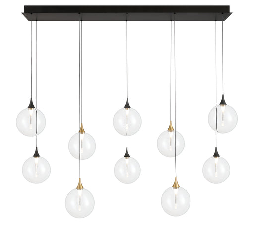 Eurofase 48934-015 Iissa 47" Gold-Black Mix LED Chandelier