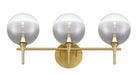 Eurofase 48913-027 Iissa 3-Light Gold LED Vanity Light