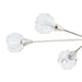 Chandelier Thesis 206944A Helena 42 inch 6 light Polished Nickel Chandelier with Clear Acrylic Shades THESIS