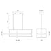 Eurofase 39323-019 Bordo 38" Matte Black LED Chandelier