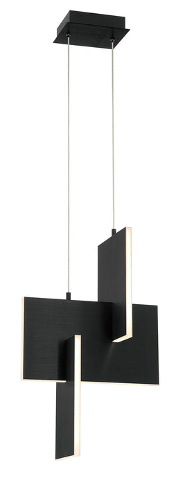 Eurofase 37347-023 Coburg 23" Anodized Black LED Pendant Light