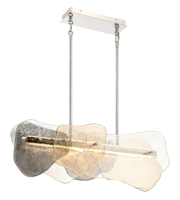Eurofase 50462-018 Grotto 39" Polished Nickel LED Chandelier