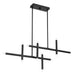 Chandelier Thesis 207296A Manhattan 48 inch 12 Light Matte Black LED Chandelier with Rotating Arms THESIS
