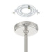 Convertible Pendant Thesis 207352A Stockholm 16 inch 4 light Polished Nickel Convertible Pendant with Opal Glass Shades THESIS