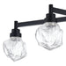 Semi-Flush Mount Thesis 206964A Lillyanna 26 inch 5 light Matte Black Semi Flush Mount with Clear Ice Glass Shades THESIS