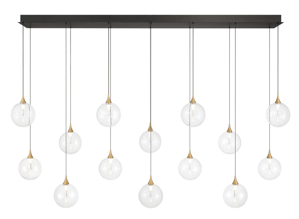 Eurofase 48938-013 Iissa 72" Gold LED Chandelier