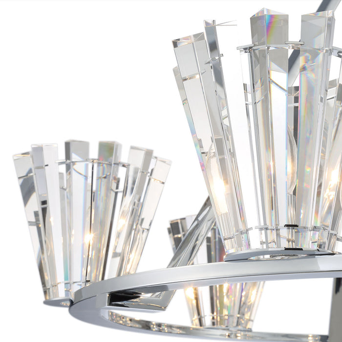 Eurofase 38866-012 Ricca 38" Chrome Chandelier