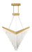 Eurofase 47187-016 Vivien 32" Matte Gold LED Chandelier