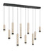 Eurofase 50129-010 Cambre 50" Matte Black LED Chandelier