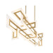 Eurofase 46806-024 Inizio 55" Matte Gold LED Chandelier