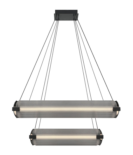 Eurofase 50054-015 Neoness 34" Matte Black LED Chandelier