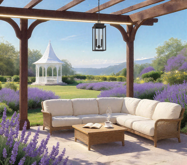 Exterior Pendant Light Thesis 207754A Hillside 7 inch 2 light Dark Bronze Exterior Pendant Light with Clear Glass THESIS