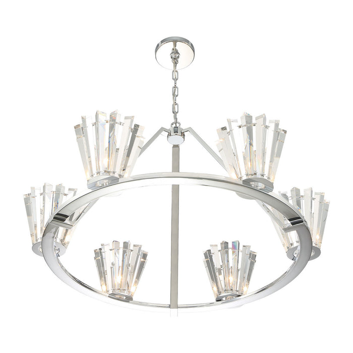 Eurofase 38866-012 Ricca 38" Chrome Chandelier