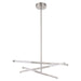 Chandelier Thesis 207284A Overture 24 inch 6 light Polished Nickel 5CCT LED Chandelier THESIS