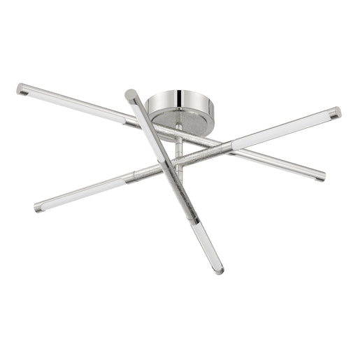 Chandelier Thesis 207284A Overture 24 inch 6 light Polished Nickel 5CCT LED Chandelier THESIS