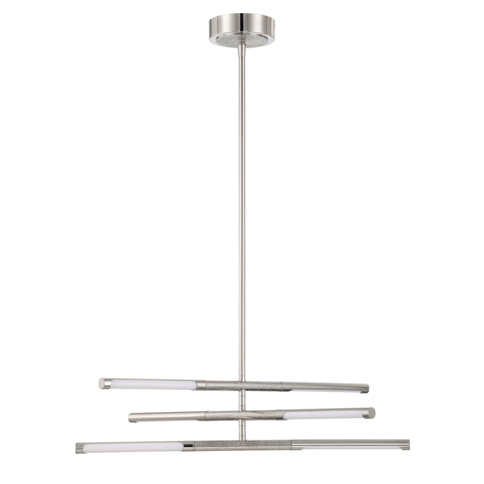 Chandelier Thesis 207284A Overture 24 inch 6 light Polished Nickel 5CCT LED Chandelier THESIS